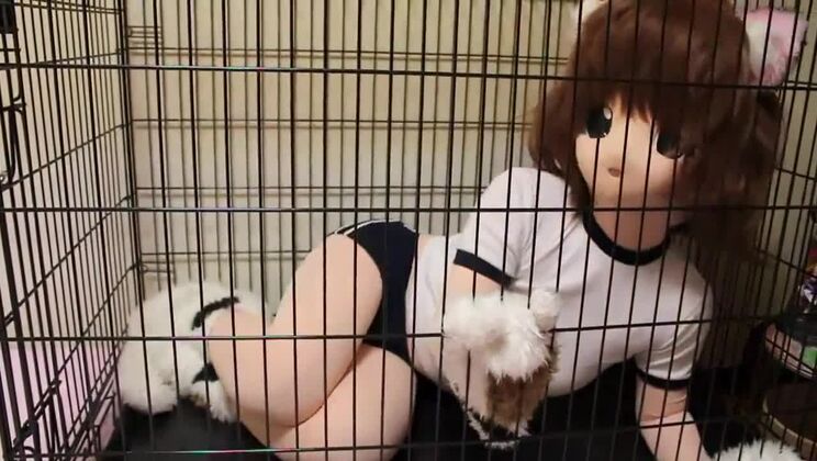 cocoasoft 日本人ボンデージ 呼吸プレイ 着ぐるみボンデージ wsm_mikeneko_cage